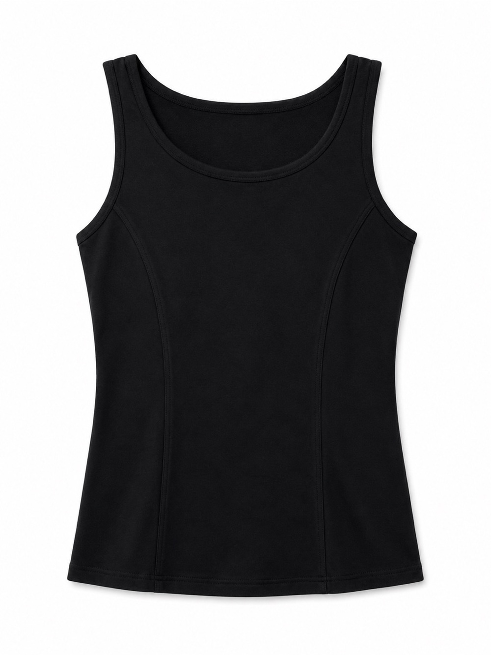 Vintage Black Lightweight Knit Tank Top Size M